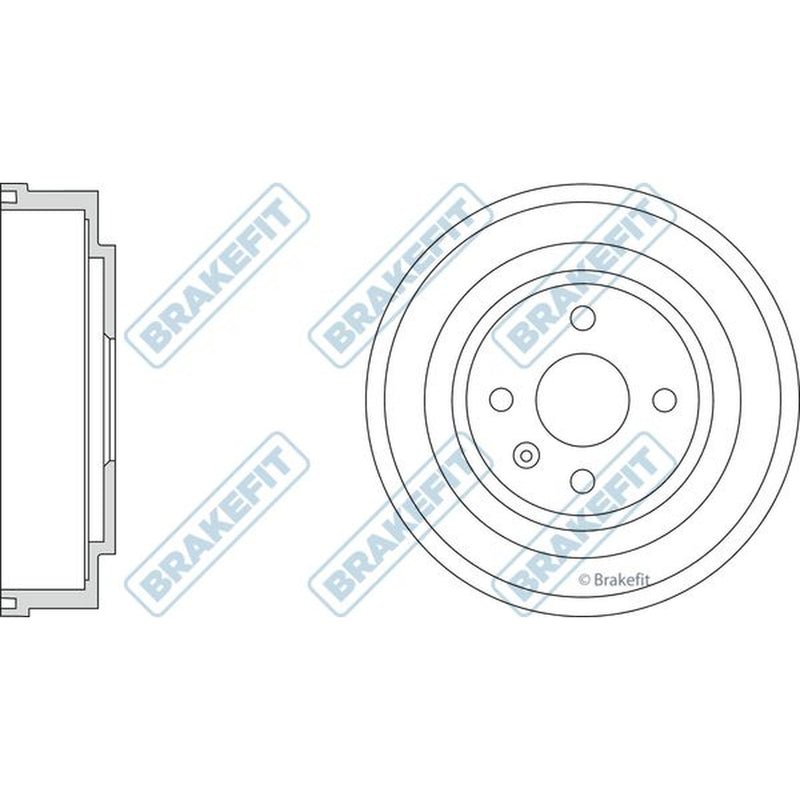 Apec Brake Drum Assembly Rear BDR9051