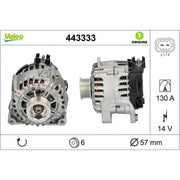 Valeo Car Alternator 12V 443333