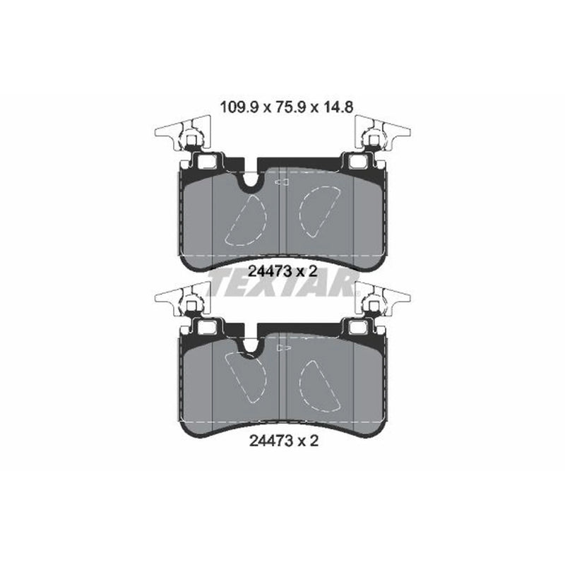 Textar Rear Brake Pad Set 2447301