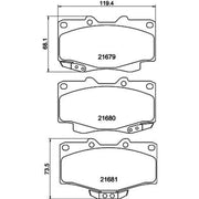 Mintex Front Brake Pad Set MDB3103