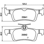 DON Rear Brake Pad Set PCP2000