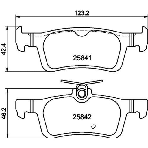 DON Rear Brake Pad Set PCP2000
