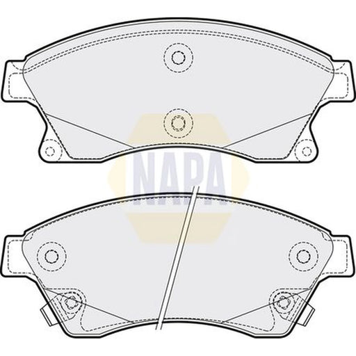 NAPA Front Brake Pad Set NBP1297