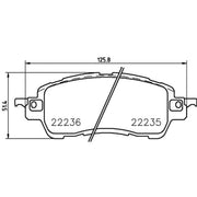 Mintex Front Brake Pad Set MDB3792