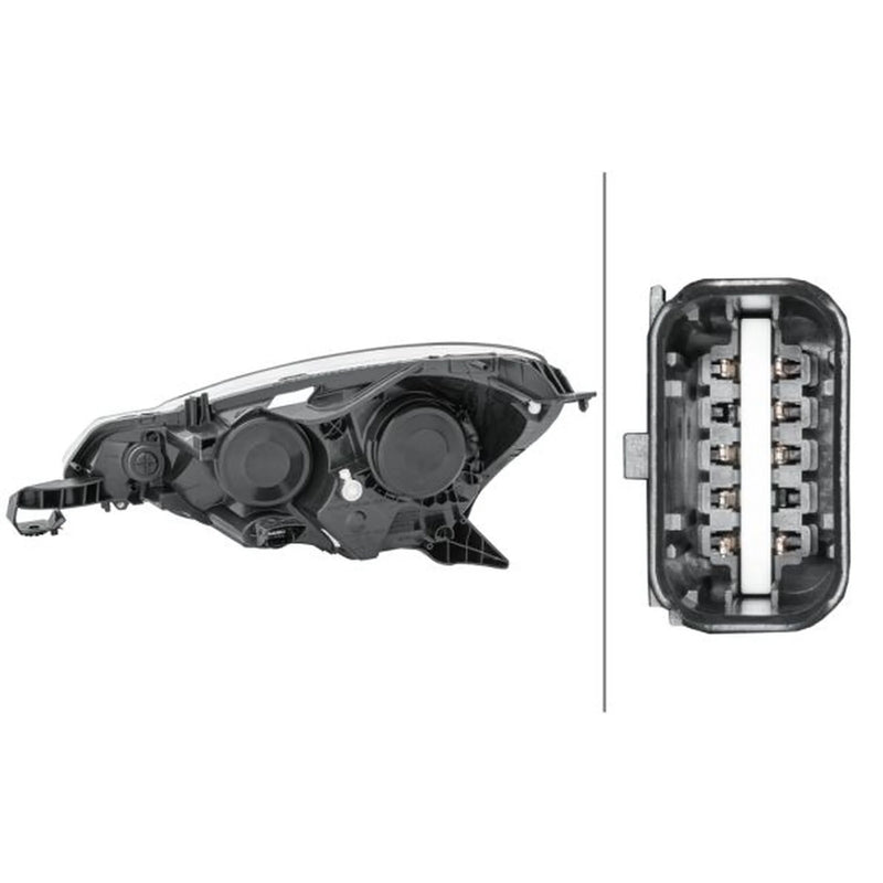 Hella Headlight Headlamp PY21W Right 1EJ 354 674-021