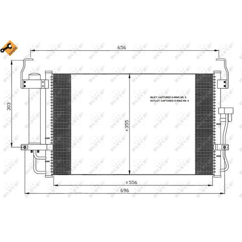 NRF Air Conditioning Condenser 35474