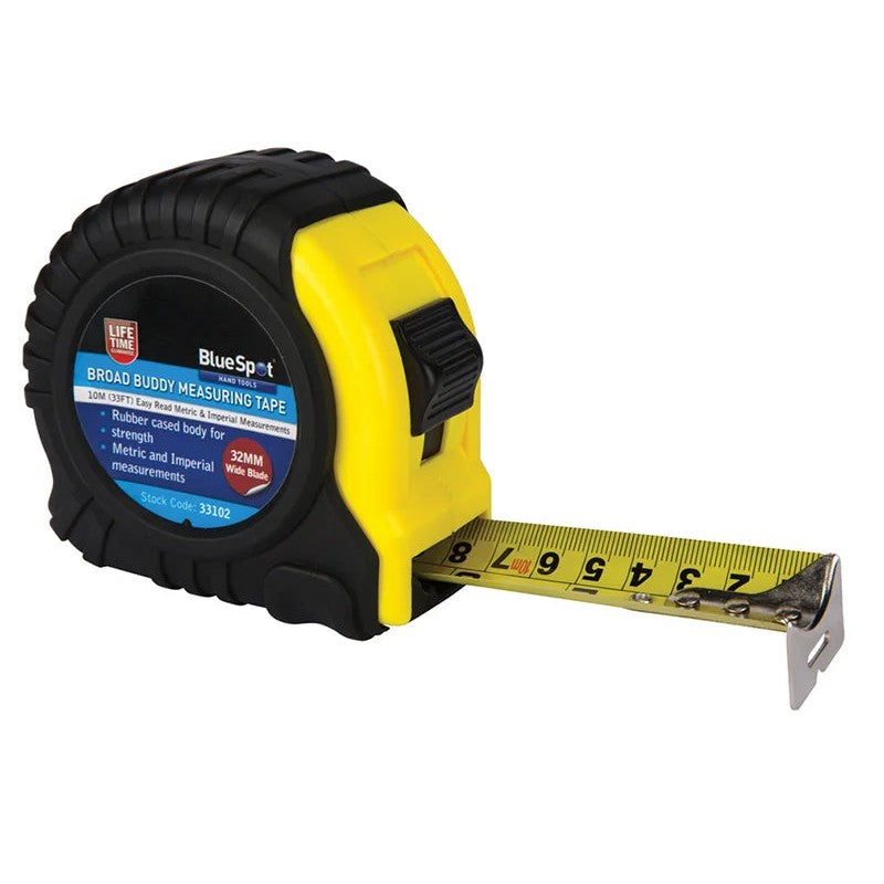 BlueSpot Tools Broad Buddy Pocket Tape 10m/33ft (Width 32mm) - 33102