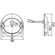 Hella Direction Indicator Light Rear 2BA 009 204-041