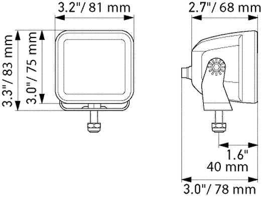 Hella High Beam Headlight 1FA 358 176-821
