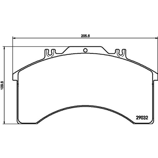 DON Front Brake Pad Set CVP014