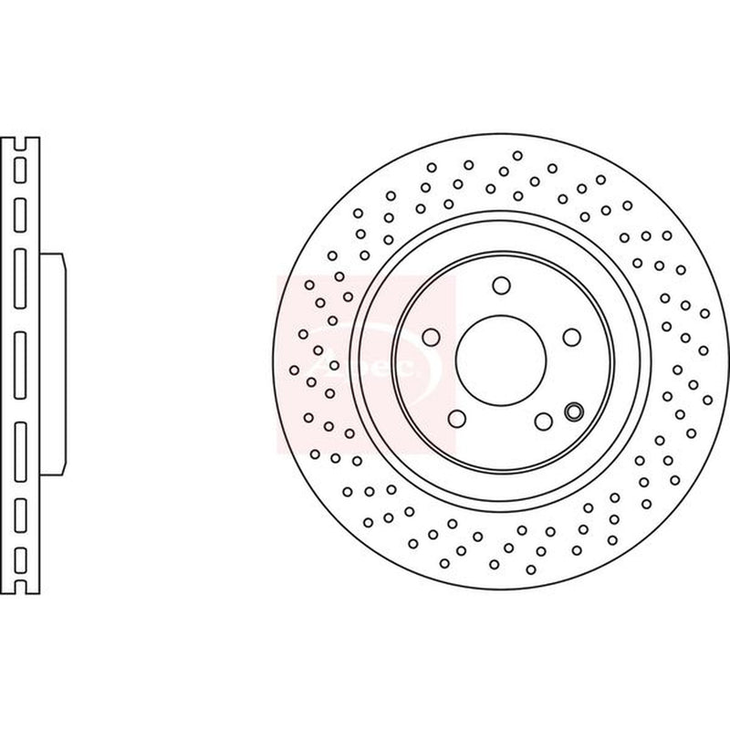 Apec 2 x Vented Front Brake Discs DSK3638