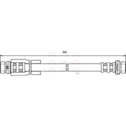Apec Brake Hydraulic Hose Line Rear HOS3212