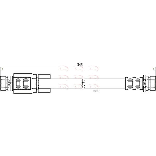 Apec Brake Hydraulic Hose Line Rear HOS3212