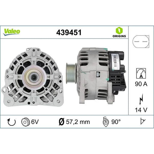 Valeo Car Alternator 12V 439451