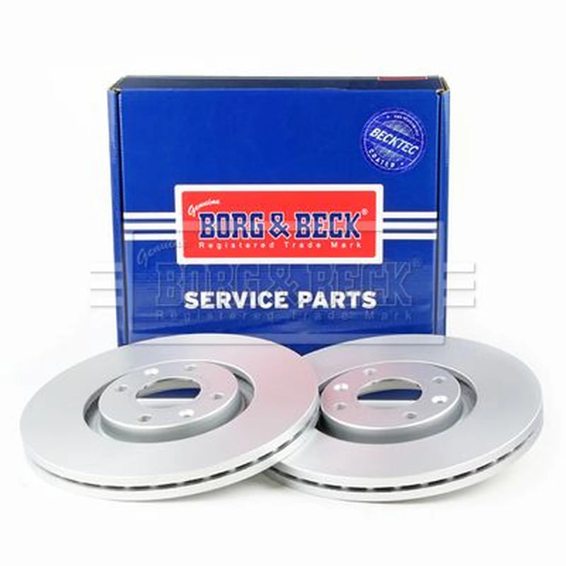 Borg & Beck 2 x Vented Front Brake Discs BBD4468