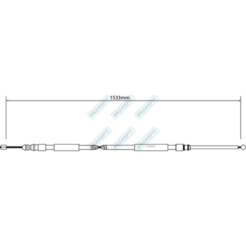 Apec Handbrake Cable Left Rear BBC3026