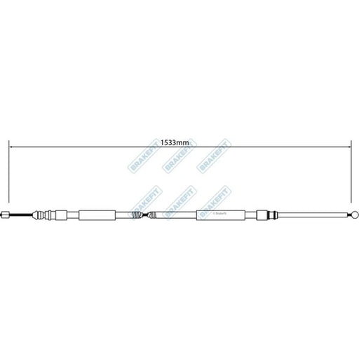 Apec Handbrake Cable Left Rear BBC3026