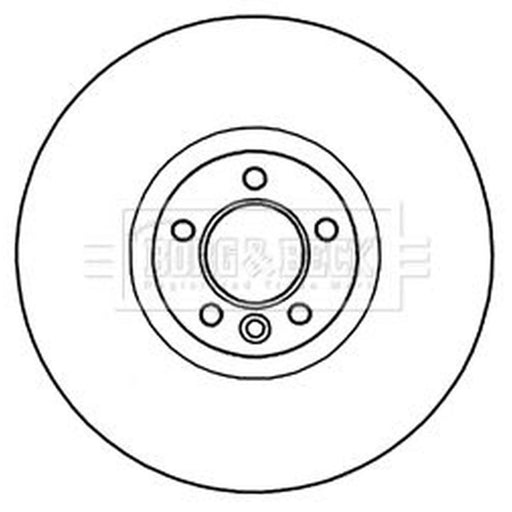 Borg & Beck 2 x Vented Front Brake Discs BBD5967S