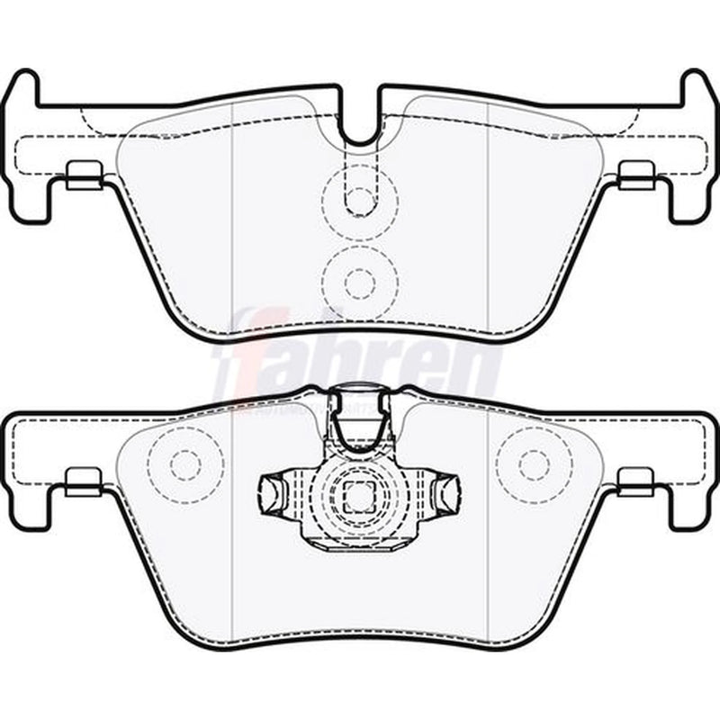 Fahren Rear Brake Pad Set FBP3286