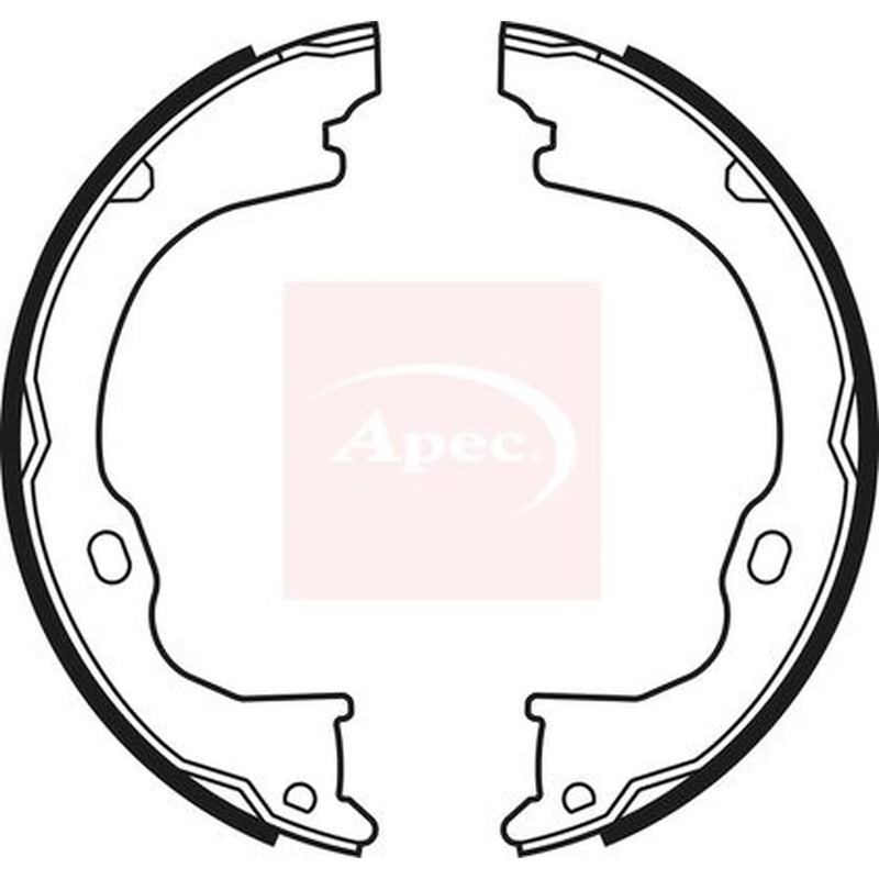 Apec Parking Brake Shoe Set SHU760