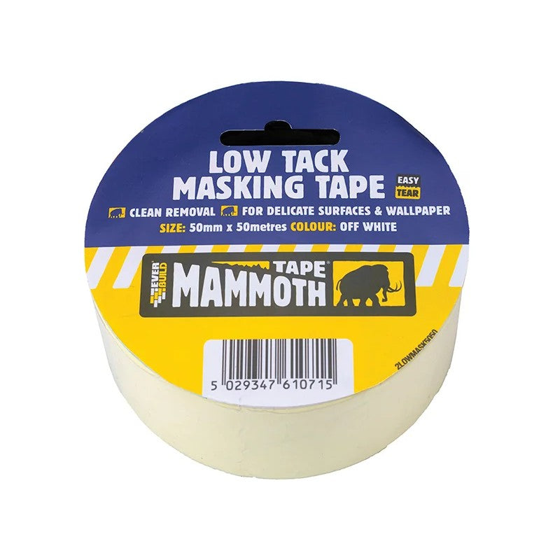 Everbuild Sika Low Tack Masking Tape 25mm x 25m