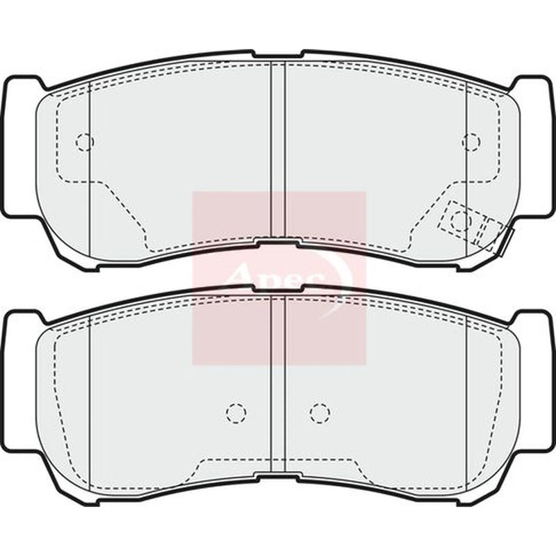 Apec Rear Brake Pad Set PAD1568