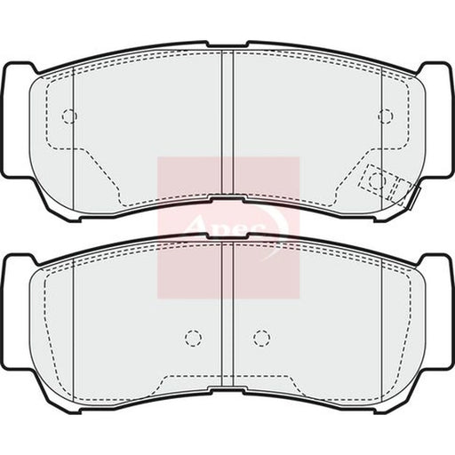 Apec Rear Brake Pad Set PAD1568