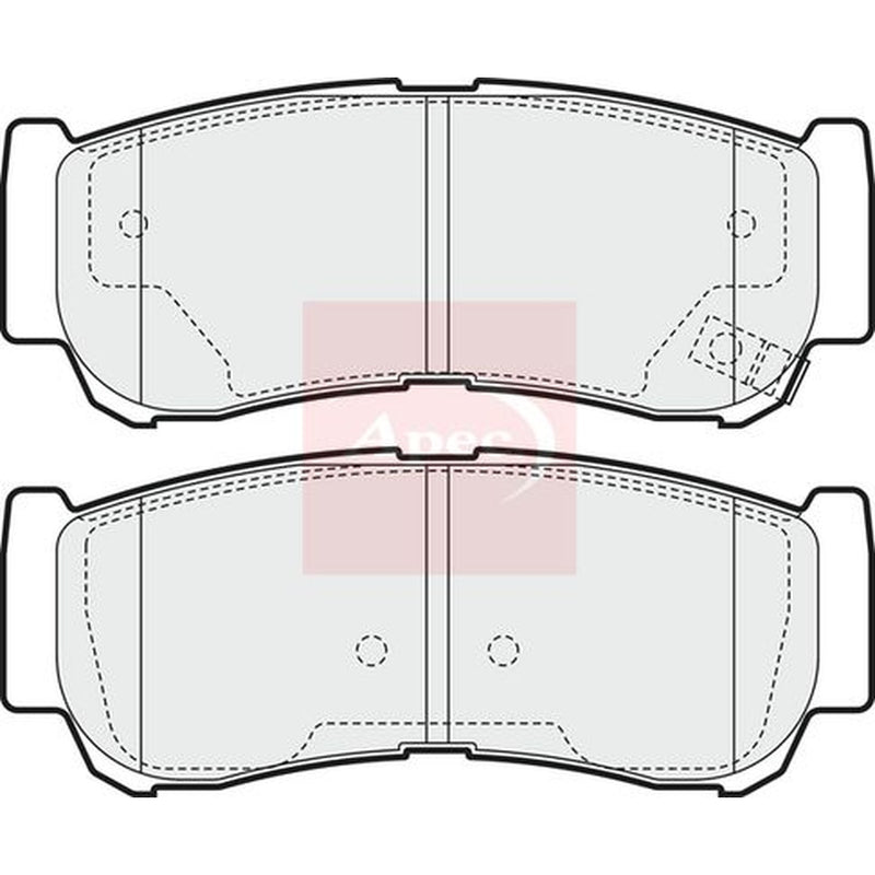 Apec Rear Brake Pad Set PAD1568