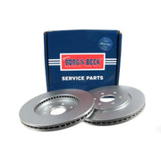Borg & Beck 2 x Vented Front Brake Discs BBD5145