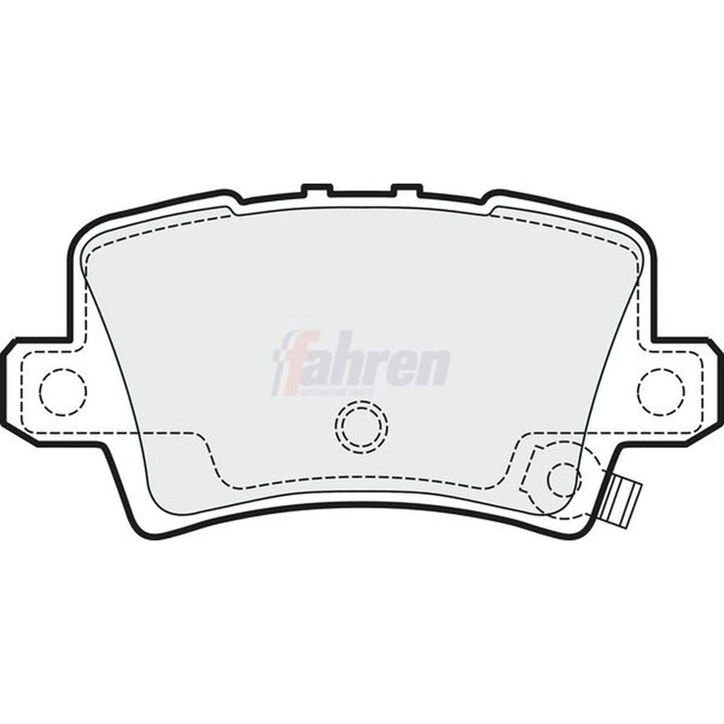 Fahren Rear Brake Pad Set FBP3088