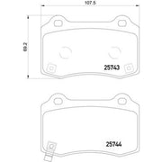 Mintex Rear Brake Pad Set MDB3381