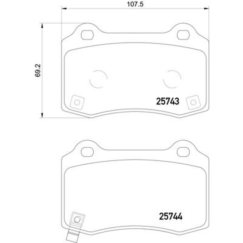 Mintex Rear Brake Pad Set MDB3381
