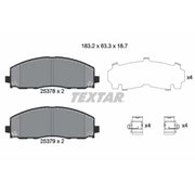 Textar Front Brake Pad Set 2537801