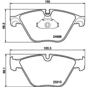 DON Front Brake Pad Set PCP1493