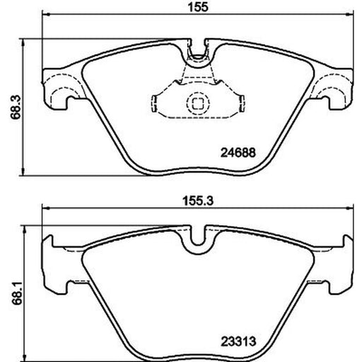 DON Front Brake Pad Set PCP1493