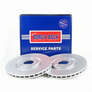 Borg & Beck 2 x Vented Front Brake Discs BBD4717
