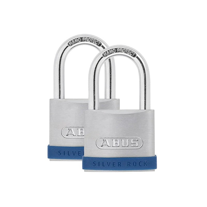 ABUS Mechanical Silver Rock™ 5 Padlock Twin Pack 40-50mm