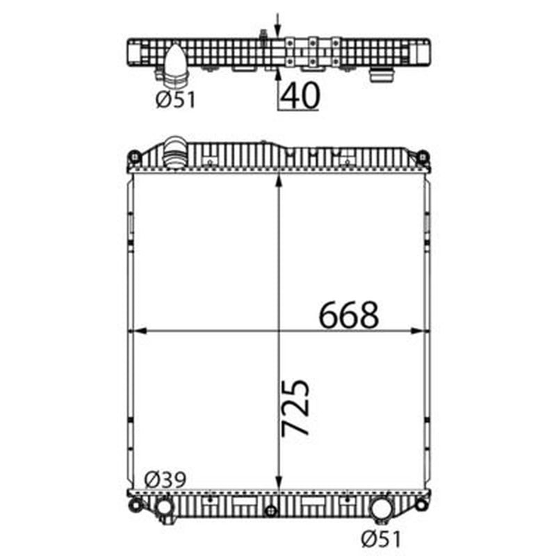 Mahle Engine Radiator CR 2792 000S