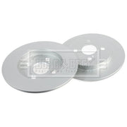 Borg & Beck 2 x Solid Rear Brake Discs BBD4561