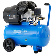 Draper Air Compressor 50L 230V V-Twin 2.2kW/3HP