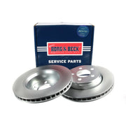 Borg & Beck 2 x Vented Front Brake Discs BBD4768