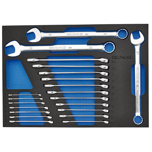 Bunker Open End Spanner Set 21 Piece EVA Foam Inlay