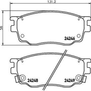 DON Front Brake Pad Set PCP1358