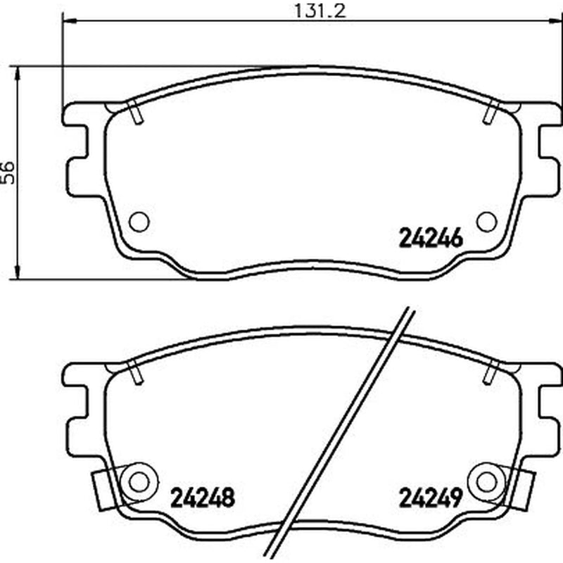 DON Front Brake Pad Set PCP1358