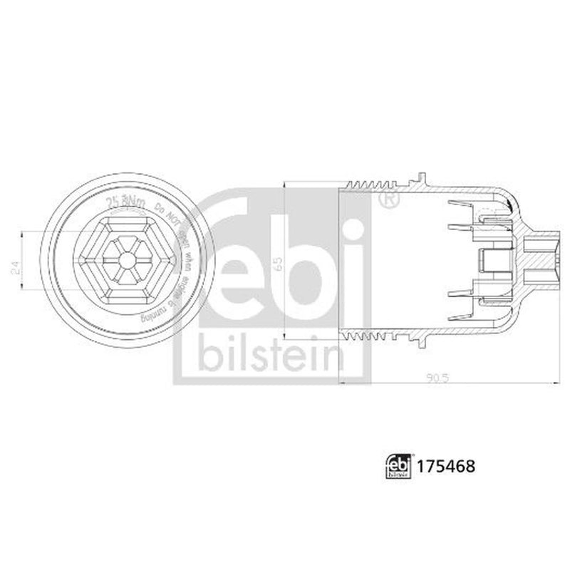 Febi Oil Filter Housing Cap 175468