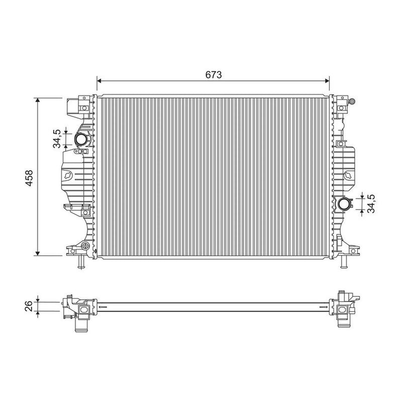 Valeo Engine Radiator 701295