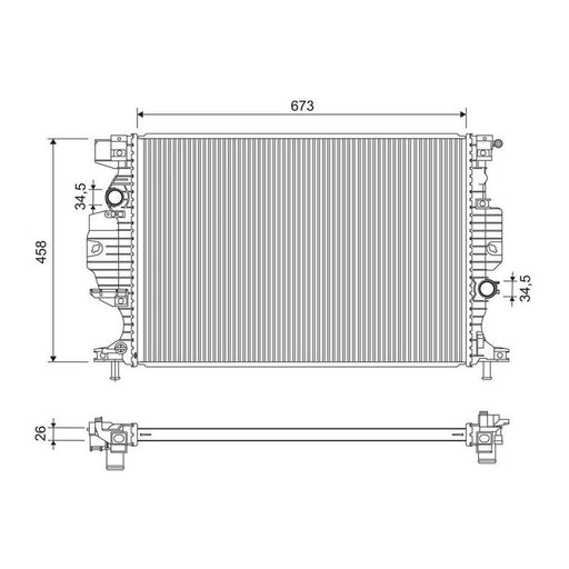 Valeo Engine Radiator 701295