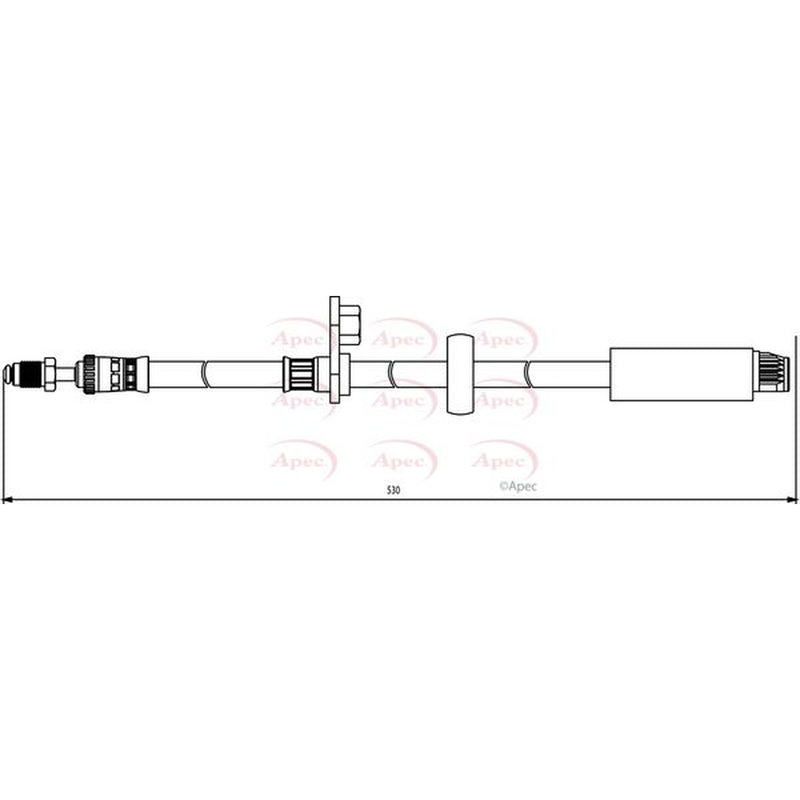 Apec Brake Hydraulic Hose Line Front HOS3831