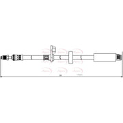 Apec Brake Hydraulic Hose Line Front HOS3831