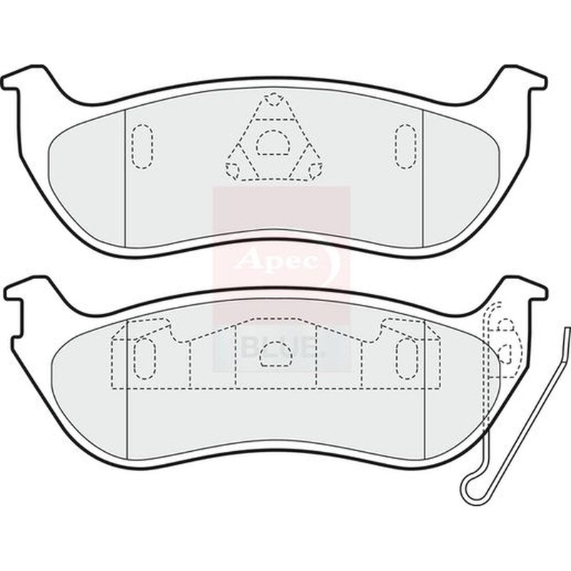 Apec Rear Brake Pad Set PD3491